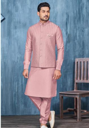 Picture of Beauteous Silk Tan Kurtas