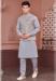 Picture of Nice Silk Light Slate Grey Kurtas