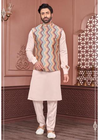 Picture of Nice Silk Beige Kurtas