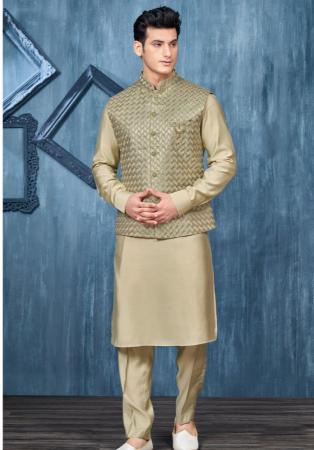 Picture of Appealing Silk Light Green Kurtas