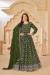 Picture of Georgette Dark Olive Green Anarkali Salwar Kameez