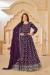 Picture of Statuesque Georgette Purple Anarkali Salwar Kameez