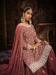 Picture of Georgette Indian Red Straight Cut Salwar Kameez