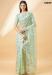 Picture of Charming Georgette Dark Sea Green Saree