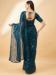 Picture of Fascinating Georgette Midnight Blue Saree