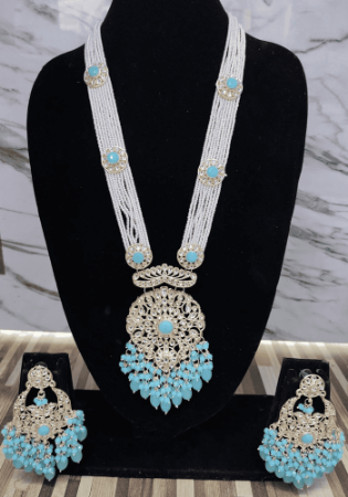 Picture of Gorgeous Sky Blue Necklace Set