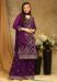 Picture of Pretty Georgette Purple Straight Cut Salwar Kameez