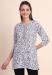 Picture of Sightly Cotton White Smoke Kurtis & Tunic