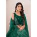 Picture of Bewitching Net Sea Green Lehenga Choli