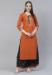 Picture of Ravishing Rayon Orange Kurtis & Tunic