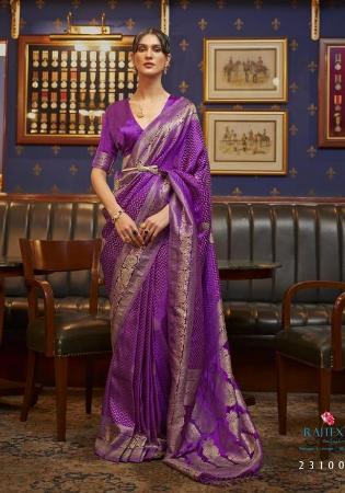 Picture of Sightly Satin & Silk Medium Violet Red Saree