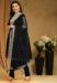 Picture of Ravishing Georgette Black Straight Cut Salwar Kameez