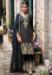 Picture of Silk Dark Slate Grey Straight Cut Salwar Kameez