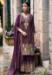 Picture of Lovely Silk Purple Straight Cut Salwar Kameez