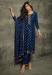 Picture of Silk Midnight Blue Straight Cut Salwar Kameez