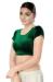 Picture of Magnificent Linen Dark Green Designer Blouse