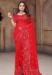 Picture of Comely Georgette Crimson Saree