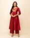 Picture of Sublime Crepe Fire Brick Readymade Salwar Kameez