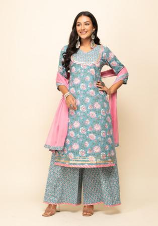 Picture of Resplendent Crepe Silver Readymade Salwar Kameez