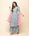 Picture of Resplendent Crepe Silver Readymade Salwar Kameez