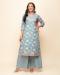 Picture of Resplendent Crepe Silver Readymade Salwar Kameez