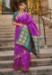 Picture of Statuesque Silk Orchid Saree