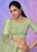 Picture of Bewitching Georgette & Net Dark Khaki Lehenga Choli