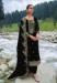 Picture of Beautiful Chiffon Black Straight Cut Salwar Kameez