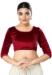 Picture of Pleasing Organza Dark Red Designer Blouse