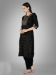 Picture of Good Looking Cotton Black Readymade Salwar Kameez