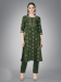 Picture of Cotton Dark Olive Green Readymade Salwar Kameez