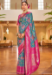 Picture of Beautiful Silk Light Sea Green Saree