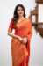 Picture of Sublime Silk Fire Brick Saree