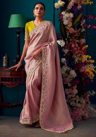 Picture of Elegant Silk Rosy Brown Saree