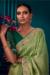 Picture of Excellent Silk Dark Olive Green Saree