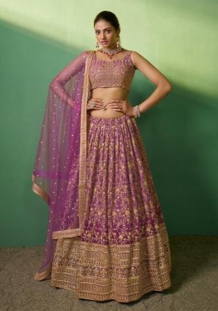 Picture of Ideal Georgette & Silk Rosy Brown Lehenga Choli