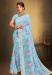 Picture of Appealing Georgette Sky Blue Saree