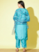 Picture of Silk Medium Turquoise Readymade Salwar Kameez