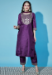 Picture of Beauteous Silk Purple Readymade Salwar Kameez