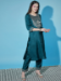 Picture of Resplendent Silk Teal Readymade Salwar Kameez