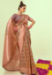 Picture of Well Formed Silk Dark Khaki Saree