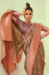 Picture of Well Formed Silk Dark Khaki Saree