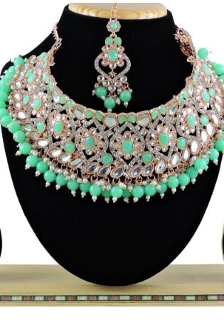 Picture of Sublime Dark Sea Green Necklace Set