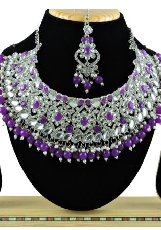 Picture of Pretty Purple Necklace Set