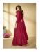 Picture of Georgette Deep Pink Straight Cut Salwar Kameez