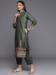 Picture of Chiffon & Crepe Sea Green Readymade Salwar Kameez