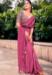 Picture of Grand Satin & Silk Hot Pink Saree