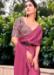 Picture of Grand Satin & Silk Hot Pink Saree