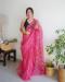 Picture of Fine Organza Pale Violet Red Saree