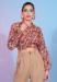 Picture of Resplendent Rayon & Crepe Tan Kurtis And Tunic